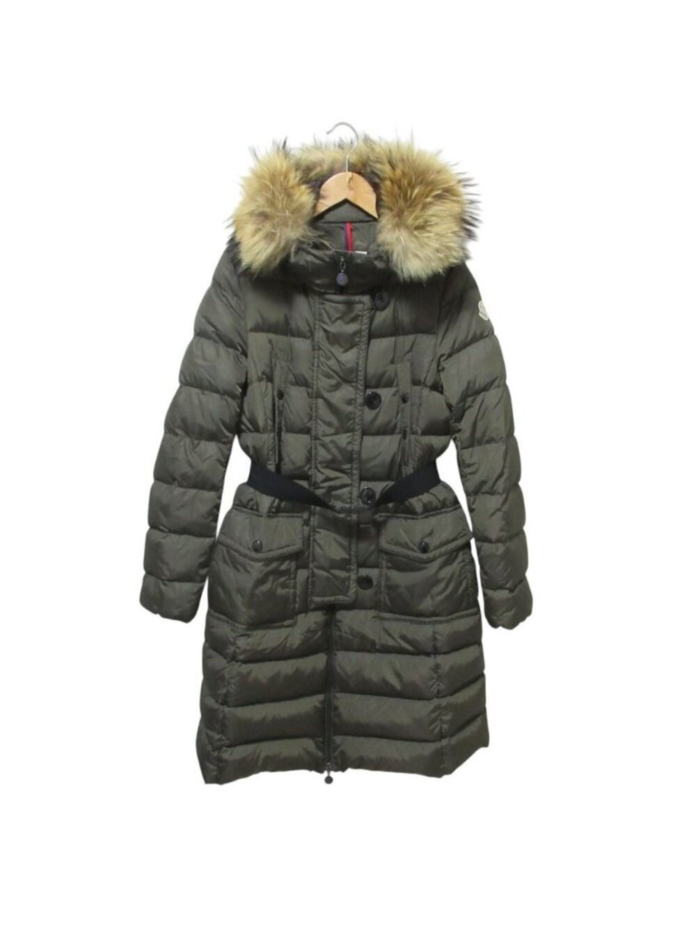 Moncler Genevrier Rakuenfa Hooded Down Coat 1 Khaki